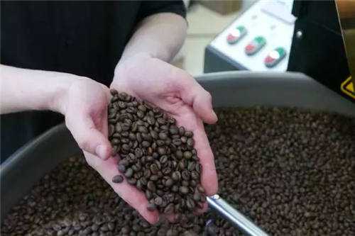 新鲜烘焙的咖啡豆
